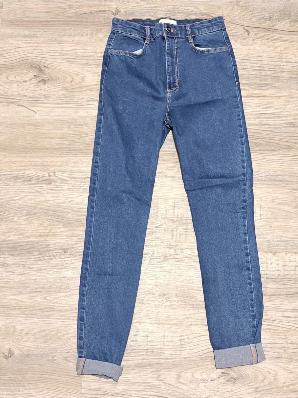 Zara Skinny Jeans in Medium Blue Wash
